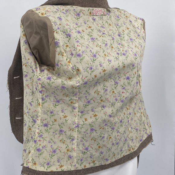 Princy By Jessica Simpson Brown Corduroy Blazer Jacket Medium - Picture 15 of 15